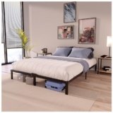Dreamzie Letto Matrimoniale 140×190 cm in Metallo Nero, Altezza 35 cm – Struttura, Montaggio Facile e Veloce, Stabile e Design Elegante