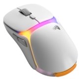 GLORIOUS Gaming – Model O3 mouse da gaming wireless: batterie sostituibili InfinitePlay, polling da 8k, switch ottici da 130 milioni di clic, ultraleggero (66 g), sensore ottico 30K DPI, RGB – Bianco