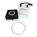 Handmade Moonstone Bracelet Intuition 6mm Spiritual Bracelets for Women Natural Gemstone Beaded Bracelet Anklet, Boho Style Intuition & Healing Stone Jewelry Yoga Protection Gifts (Moonstone, Medium)