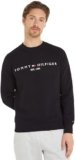 Tommy Hilfiger Felpa Uomo Tommy Logo Senza Cappuccio, Nero (Black), XXL