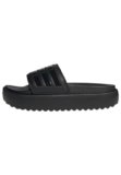 adidas Donna Adilette Platform Slides, Core Black/Core Black/Core Black, 40.5 EU