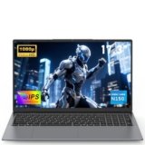 NAIKLULU 17.3 Pollici Computer Portatile Processor N150(1.2 a 3.6Ghz), RAM 16GB SSD 1TB PC Portatile Laptop 2026 Notebook, 1920x1080P/Tastiera Completa Retroilluminata/6000Mah