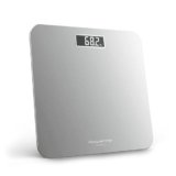 Rowenta Premiss 2.0, Bilancia da Bagno con Display LCD Facile da Leggere, Capacità 160Kg, Design Moderno e Funzioni Intelligenti, Auto Accensione e Spegnimento Automatico, Colore Argento, BS1801V0