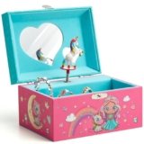 Lark & Loop Musical Jewelry Box for Kids – Unicorn Gifts