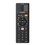 Meliconi, Solar TV, Telecomando Universale Ecosostenibile, Senza Batterie Usa e Getta, con Ricarica Solare o Tramite USB, Funzionalità Avanzate, Compatibile con Gran Parte delle TV