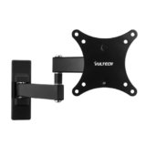 VulTech BTV-1326LITE Staffa da Parete per TV 13-26″ – Braccio Girevole ed Estendibile, VESA Max 100×100, Portata 15kg