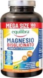 Equilibra Magnesio Bisglicinato, 180 Capsule, 250mg, con Vitamina B6, Scorta 6 Mesi, Vegan, Integratore Stanchezza e Affaticamento, Sistema Nervoso e Funzione Muscolare, Senza Glutine