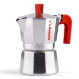 Zanetti, Mama Red Edition, Caffettiera Moka in Alluminio, Macchinetta Caffè 3 Tazze, Moka Espresso con Sistema Anti Goccia, Guarnizione in Silicone, Manico Ergonomico, Colore Rosso
