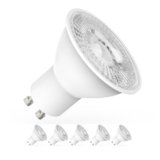 Yiahin Lampadine LED GU10, 5 pz, 5W equivalente a 50W, attacco GU10, Luce Bianca Calda 2700K, 450 lumen, lunga durata, basso consumo, non dimmerabili