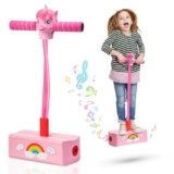 Jumping Helps Grow Taller, Unicorn Toys for Girls Age 4-6, Foam Pogo Jumper for Kids Pogo Stick for Kids, Outdoor Indoor Toys Birthday Party Gifts Christmas Stocking Stuffers (Unicorn)