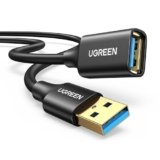 UGREEN Cavo Prolunga USB 3.0 Placcato Oro Cable Maschio A Femmina A 5Gbps per Stampante, Mouse, Tastiera, Hub, Pendrive, Controller, Occhiali VR, Unità Esterna (2M)