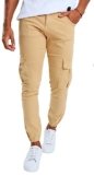 Leif Nelson Pantaloni Cargo da Uomo LN-9285 Cammello W33/L30