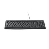 Logitech K120 Tastiera Cablata Business per Windows/Linux, USB, Tasti ‎Silenziosi, Anti Schizzi, Barra Spaziatrice Curva, ‎PC/Laptop, Layout Italiano ‎QWERTY