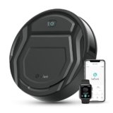 LEFANT M210P Robot Aspirapolvere, 2200Pa con Potenza Regolabile, Ultra Sottile 7,8 cm, Senza Grovigli, Autonomia 120 Min, WiFi APP Alexa, Ideale per Peli Animali e Pavimenti Duri, Nero