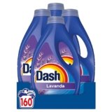 Dash Detersivo Liquido Lavatrice, 160 Lavaggi (4×40), Lavanda, Rimuove Le Macchie e Igienizza, Dona Freschezza, Brillantezza Per I Capi, Efficace Anche A Freddo E In Cicli Brevi