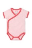 MONICA + ANDY Short Sleeve Jack & Jill Bodysuit 1-Pack, Size 6-9 Months, Pink, 100% Organic Baby Clothes for Girls & Boys, Super Soft Sustainable Cotton, Newborn, Infant & Toddler Sizes