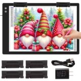 TOHETO Rechargeable A1 Light Box (35.4”x23.6”), 3-Color Light LED Light Pad for Tracing, Large Diamond Painting Light Board, 6 Levels/Stepless Dimming Light Table for Drawing, Sketching, Animation