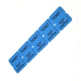 Blue Raffle Tickets – 50/50 Double Tickets Sheets Suitable for Classroom Company Reward or Carnival Concert Entry Events Parties Fundraisers Prizes Office School Supplies 200 Pieces