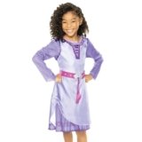 Disney’s Wish Asha Dress Authentic Movie Licensed Fashion, Adventure Outfit Fits Children Sizes 4-6X