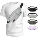 MAXTOP Fanny Packs for Women Men Water Resistant Waist Pack with Key Fob Hook Lightweight Belt Bag with Adjustable Strap Fitness Jogging Hiking Travel Sport