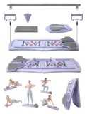 Pilates Board,Pilates Reformer Sets, Multifunctional Abdominal Pilates Board for Home Workout,Fitness Equipment, Portable Foldable Ab Board Trainer Pilates Exercise Machine for Women