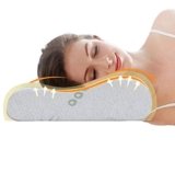 Ecosafeter Cuscino Cervicale Memory Foam, Ergonomico Traspirante Anallergico, Federa di Bambù Lavabile, Supporto Confortevole per Collo