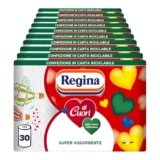 Regina di Cuori Carta Cucina, Confezione da 30 Rotoli a 2 Veli, 50 Fogli per Rotolo, Grande Assorbenza, Spessa e Resistente, 100% certificata FSC, Confezione in Carta Riciclabile