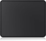 cimetech Tappetino per mouse,3mm tappetino per mouse per computer con texture premium, base in gomma antiscivolo, fibra superfine e lavabile, piccolo tappetino portatile per ufficio e gioco – nero