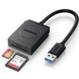 UGREEN USB 3.0 Lettore Schede SD Micro SD Adattatore di Memoria 5Gbps OTG Card Reader Supporter TF SDHC SDXC Micro SDHC Compatibile con Windows, Mac OS X, Linux