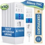 Medicinadellavoro.com – Test Antidroga Urine per Rilevamento THC nell’Urina, 10 Schede Dip Professionali Anti Droga Marijuana, Cannabis e Hashish – THC Urine, 50ng/mL Livello di Interruzione