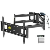 FORGING MOUNT Full Motion TV Wall Mount for 50-90 inch TVs, Heavy Duty Articulating Arm Holds 198 lbs with 43 Inch Long Extension, Fits Flat/Curved Screens, Max VESA 600x400mm