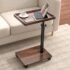 Leomonio Narrow Side Table, Slim Side Table with Magazine Rack, Bathroom Table for Small Spaces, Narrow Bedside Table for Living Room, Bedroom