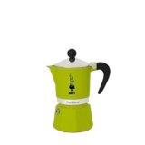 Bialetti Rainbow Caffettiera Colorata, Alluminio, Verde, 3 Tazze