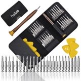 ProTool Set Mini Cacciaviti Precisione 29 in 1 Professionale, Kit riparazioni smontaggio per Occhiali, Orologio, iPhone, iPad, Smartphone, PC,Laptop, Tablet,Elettronica, 4 leve gratis