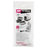 Ferplast Sacchetti Igienici di Ricambio per Lettiere Toilette Gatto, Confezione da 12 Sacchetti, Dimensioni 50 x 38,5 cm.