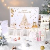 Beetles Christmas Lash Clusters Kit – DIY Eyelash Clusters Gift Set with Bond & Seal, Remover, Stickers & Makeup Bag, 3 Styles and 1 Random Holiday Style Lashes Beginner-Friendly Gift for Women