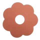 CAPASTEC Tappetino Protettivo in Silicone per Piani Cottura a Induzione, Proteggi Piani Cottura da 25 cm,le Pentole Scorrono Durante la Cottura, Nero Arancione