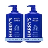 Harry’s Men’s Body Wash with Pump- Stone – (2 Pack) 30 fl oz – Shower Gel for Men – No Parabens, Sulfates, or Dyes