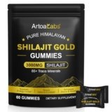 Shilajit – Orsetti gommosi 3000 mg, puro Himalaya Shilajit oro, oltre 85 oligoelementi, supporta il livello di energia, il sistema immunitario (1)