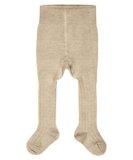 FALKE Cosy Rib B Ti cotone cachemire spessi tinta unita 1 pezzo, Collant Unisex – Bimbi 0-24, Beige Sand Melange 4650, 62-68