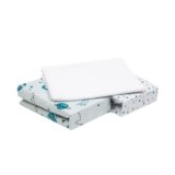 FlyIdeas Set 2 Lenzuola per Next to Me 50×83 cm 100% Cotone + 1 Coprimaterasso Impermeabile Made in Italy Lenzuola Compatibili Next2Me Morbide e Traspiranti (Cosmos, 83 x 50 cm)