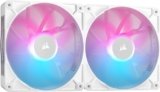 CORSAIR iCUE LINK RX140 RGB 140 mm Ventole PWM con Hub di Sistema iCUE LINK – Cuscinetto a Cupola Magnetica – Confezione Doppio – Bianco