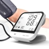 Arm Blood Pressure Monitor for Home Use, 23cm-47cm Adjustable Cuff with 99 Memory Storage, Large Screen Voice Guidance Upper Arm Machine, Accurate Blood Pressure Monitors for Home Use