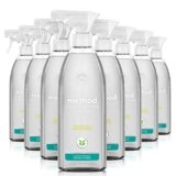 Method Daily Shower Cleaner Spray, & Spray and Walk Away, Eucalyptus Mint Scent, 28 Fl Oz, (Pack of 8), Packaging May Vary