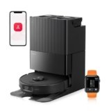 roborock Qrevo Edge S5A Robot Aspirapolvere e Lavapavimenti 18.500 Pa, zero grovigli, spazzola principale DuoDivide, spazzola laterale FlexiArm e Mocio, lavaggio ad acqua calda e autopulizia Nero