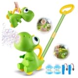 Uieeone Rechargeable Bubble Machine for Kids: Portable Dinosaur Bubble Maker Blower for Party Birthday Christmas Kids Gift | Outdoor Toys for 1 2 3 Year Old Boy Girl