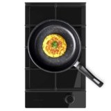 Cecotec Piano Cottura a Gas a 1 Fuoco Bolero Squad G 1400F Glass Black. 3.4 kW, Triplo Anello, Vetro Nero, Griglie Ghisa, WOK, Accensione Elettronica, Sistema Sicurezza, Conversione a Gas Butano