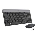 Logitech MK470 Kit mouse e tastiera wireless per Windows, Ricevitore USB Unifying 2,4 GHz, ‎Ultrasottile, Compatto, Silenzioso, Batteria Lunga Durata, PC/Laptop, Layout Italiano QWERTY – ‎Nero