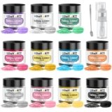 HOMY ARTY Glitter Commestibili – 11 colori Glitter in Polvere per Alimenti, Brillantini Commestibili Glitter Spray, Polvere Glitter per Alimenti, Torte, Bevande, Cocktail, Cioccolato, Panna