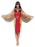 Smiffys Costume Dea Egizia, comprende Abito, Ali, Collare e Copricapo Halloween, Carnevale